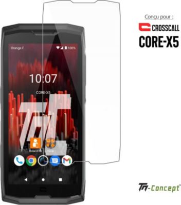 Protège écran TM CONCEPT Verre trempé pour Crosscall Core X5 Protège écran TM CONCEPT Verre trempé pour Crosscall Core X5