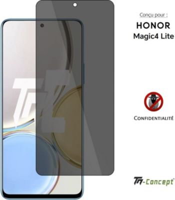 Protège écran TM CONCEPT Verre trempé teinté - Honor Magic 4 lite Protège écran TM CONCEPT Verre trempé teinté - Honor Magic 4 lite