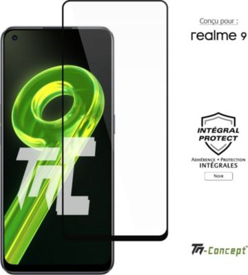 Protège écran TM CONCEPT Verre trempé Realme 9 - Noir TM Concept® Protège écran TM CONCEPT Verre trempé Realme 9 - Noir TM Concept®