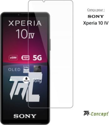 Protège écran TM CONCEPT Verre trempé pour Sony Xperia 10 IV Protège écran TM CONCEPT Verre trempé pour Sony Xperia 10 IV