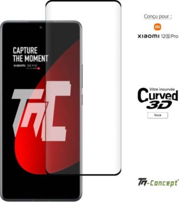 Protège écran TM CONCEPT Verre trempé 3D pour Xiaomi 12S Pro Noir Protège écran TM CONCEPT Verre trempé 3D pour Xiaomi 12S Pro Noir