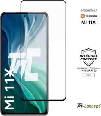 Protège écran TM CONCEPT Verre trempé pour Xiaomi Mi 11X - Noir