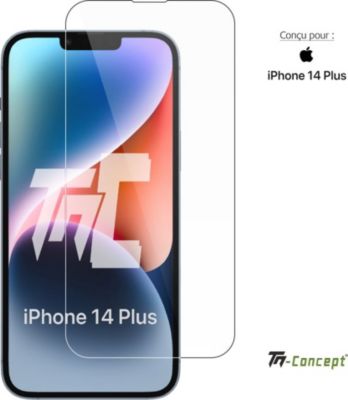 Protège écran TM CONCEPT Verre trempé pour Apple iPhone 14 Plus Protège écran TM CONCEPT Verre trempé pour Apple iPhone 14 Plus