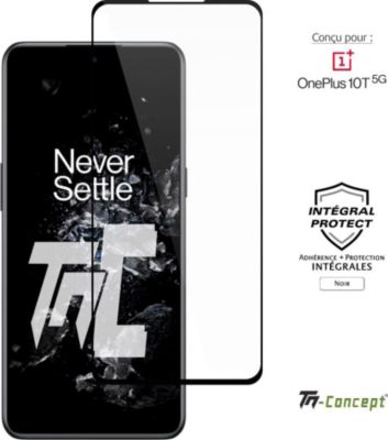 Protège écran TM CONCEPT Verre trempé pour OnePlus 10T - Noir