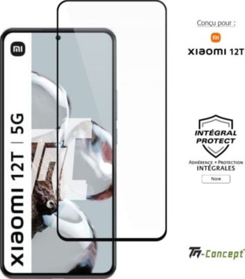 Protège écran TM CONCEPT Verre trempé Xiaomi 12T Noir TM Concept®