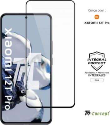 Protège écran TM CONCEPT Verre trempé pour Xiaomi 12T Pro - Noir Protège écran TM CONCEPT Verre trempé pour Xiaomi 12T Pro - Noir
