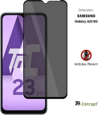 Protège écran TM CONCEPT Verre trempé Privacy pour Samsung A23