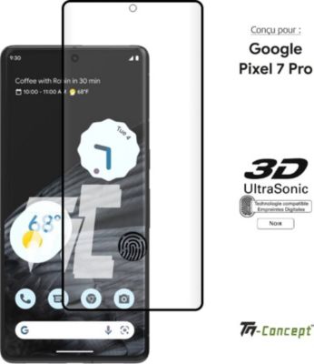 Protège écran TM CONCEPT Verre trempé Pixel 7 Pro - Empreinte Protège écran TM CONCEPT Verre trempé Pixel 7 Pro - Empreinte