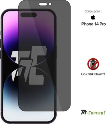 Protège écran TM CONCEPT Verre trempé teinté Apple iPhone 14 Pro