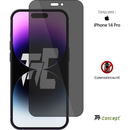 Vitre verre trempé protection intégrale pour iPhone 14 Pro TM Concept®