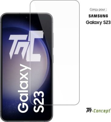 Protège écran TM CONCEPT Verre trempé pour Samsung Galaxy S23