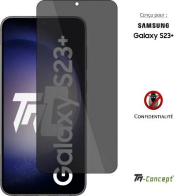 Protège écran TM CONCEPT Verre trempé teinté Samsung Galaxy S23+