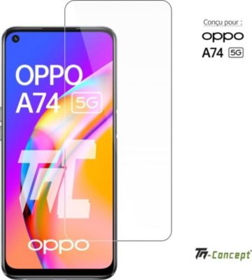 Protège écran TM CONCEPT Verre trempé - Oppo A74 5G - TM Concept® Protège écran TM CONCEPT Verre trempé - Oppo A74 5G - TM Concept®