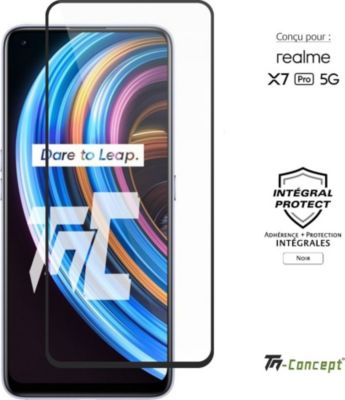 Protège écran TM CONCEPT Verre trempé pour Realme X7 Pro - Noir Protège écran TM CONCEPT Verre trempé pour Realme X7 Pro - Noir