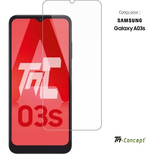 Protège écran TM CONCEPT Verre trempé pour Samsung Galaxy A03s