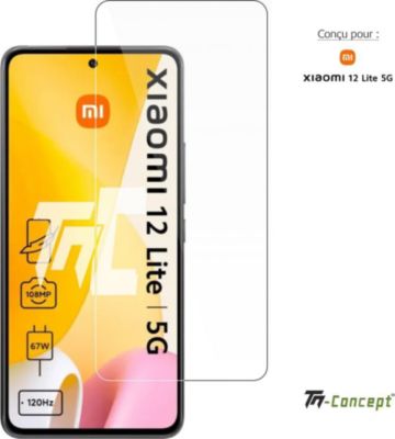 Protège écran TM CONCEPT Verre trempé pour Xiaomi 12 Lite