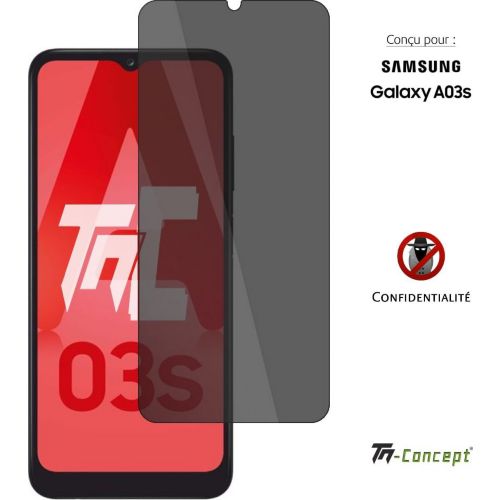 Coque et Verre Trempé pour Samsung A03S,Coque Samsung Galaxy A03S