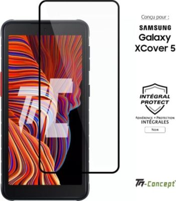 Protège écran TM CONCEPT Verre trempé pour Samsung Xcover 5 Noir Protège écran TM CONCEPT Verre trempé pour Samsung Xcover 5 Noir