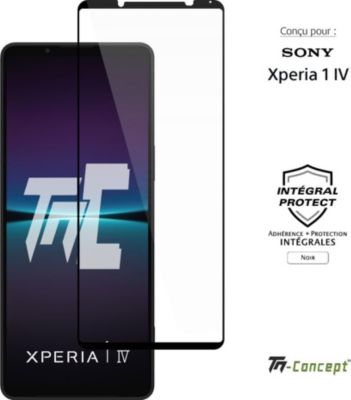 Protège écran TM CONCEPT Verre trempé pour Sony Xperia 1 IV Noir Protège écran TM CONCEPT Verre trempé pour Sony Xperia 1 IV Noir