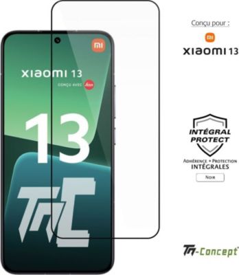 Protège écran TM CONCEPT Verre trempé intégral pour Xiaomi13 Noir