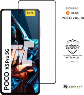 Protège écran TM CONCEPT Verre trempé pour Xiaomi Poco X5Pro Noir Protège écran TM CONCEPT Verre trempé pour Xiaomi Poco X5Pro Noir
