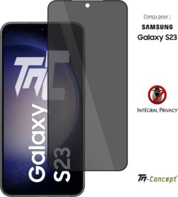 Protège écran TM CONCEPT Verre trempé Privacy pour Samsung S23