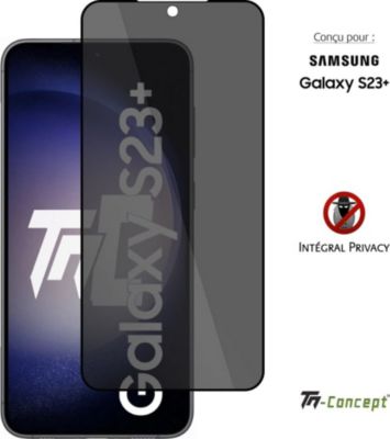 Protège écran TM CONCEPT Verre trempé Privacy pour Samsung S23+ Protège écran TM CONCEPT Verre trempé Privacy pour Samsung S23+