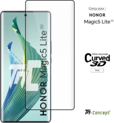 Protège écran TM CONCEPT Verre trempé 3D pour Honor Magic 5 Lite
