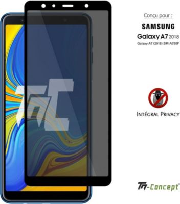 Protège écran TM CONCEPT Verre trempé Privacy - Samsung A7 2018 Protège écran TM CONCEPT Verre trempé Privacy - Samsung A7 2018