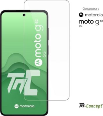Protège écran TM CONCEPT Verre trempé pour Motorola Moto G62 5G