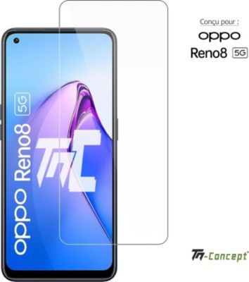 Protège écran TM CONCEPT Verre trempé pour Oppo Reno 8 5G Protège écran TM CONCEPT Verre trempé pour Oppo Reno 8 5G