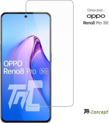 Protège écran TM CONCEPT Verre trempé pour Oppo Reno 8 Pro