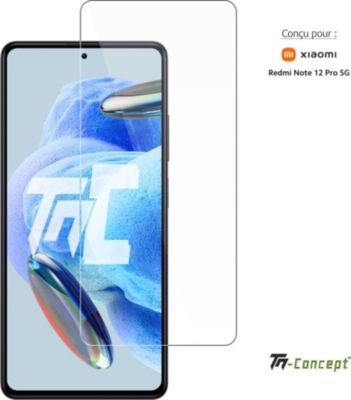 Protège écran sur mesure TM CONCEPT Verre trempé pour Redmi Note 12 Pro 5G