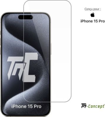 Protège écran TM CONCEPT Verre trempé pour Apple iPhone 15 Pro Protège écran TM CONCEPT Verre trempé pour Apple iPhone 15 Pro
