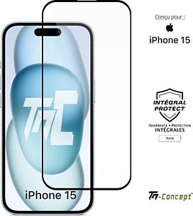 Vitre de protection en verre trempé pour iPhone 15 Pro Max TM Concept®