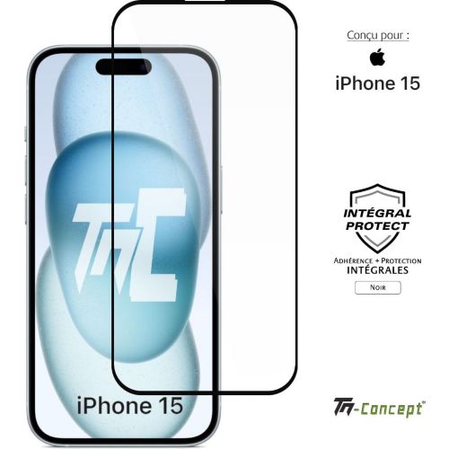 Vitre verre trempé protection intégrale pour iPhone 14 Pro TM Concept®