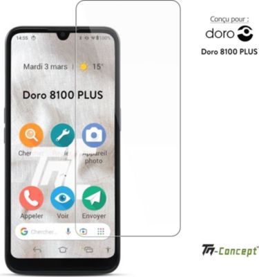 Protège écran TM CONCEPT Verre trempé pour Doro 8100 Plus