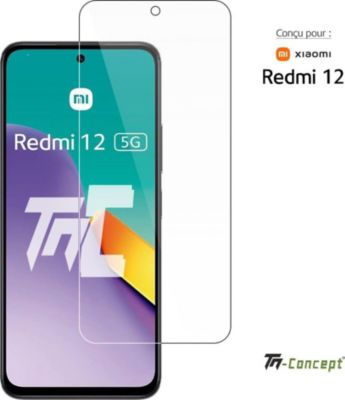 Protège écran TM CONCEPT Verre trempé pour Xiaomi Redmi 12