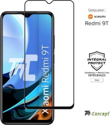 Protège écran TM CONCEPT Verre trempé pour Xiaomi Redmi 9T - Noir