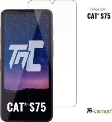 Protège écran TM CONCEPT Verre trempé pour Cat S75 - TM Concept®