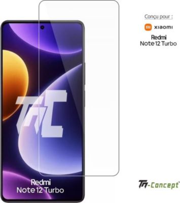 Protège écran TM CONCEPT Verre trempé pour Redmi Note 12 Turbo