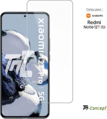Protège écran TM CONCEPT Verre trempé pour Redmi Note 12T Pro