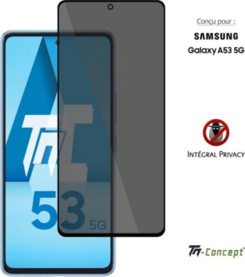Protège écran TM CONCEPT Verre trempé teinté Samsung A53 5G Noir Protège écran TM CONCEPT Verre trempé teinté Samsung A53 5G Noir