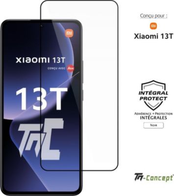 Protège écran TM CONCEPT Verre trempé pour Xiaomi 13T - Noir