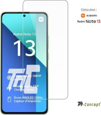Protège écran TM CONCEPT Verre trempé pour Xiaomi Redmi Note 13 Protège écran TM CONCEPT Verre trempé pour Xiaomi Redmi Note 13
