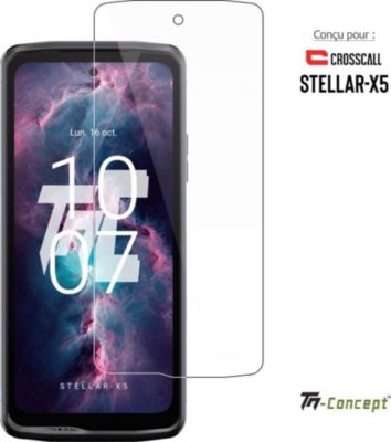 Protège écran TM CONCEPT Verre trempé pour Crosscall Stellar X5