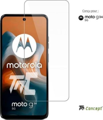 Protège écran TM CONCEPT Verre trempé pour Motorola Moto G34 5G