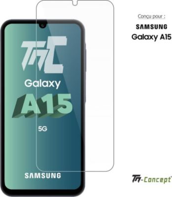 Protège écran TM CONCEPT Verre trempé pour Samsung Galaxy A15