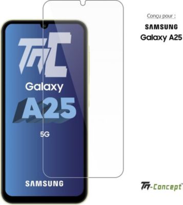 Protège écran TM CONCEPT Verre trempé pour Samsung Galaxy A25 5G