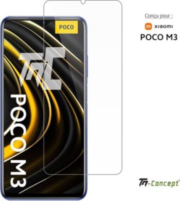 Protège écran TM CONCEPT Verre trempé pour Poco M3 - TM Concept®